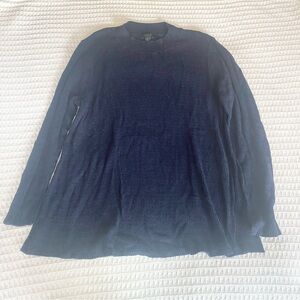 Ann Taylor factory navy mockneck sweater XL